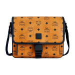 MCM Klassik Visetos Monogramm Reguleeritav &Otilde;larihm Nahast S&otilde;numitooja Kott V&auml;ikesed Meeste Kotid Pruun Konjak MMMCAKK01CO001 Basic Set (Bag+Dust Bag)