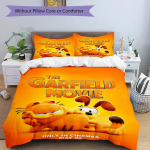 3 tk The Garfield Movie Voodipesukomplekt Sisaldab Mugavat Voodipesu Stiilse Disainiga Magamistoa jaoks, H093 135x200cm