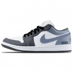 Jordan Air Jordan 1 Kulumiskindel Kulumiskindel Madal K&uuml;ljega Vintage Korvpallijalatsid Unisex Helehall Sinine 553558-044(Team1020-) 36.5