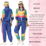 70ndate Retro Euroopa Hip Hop Rock Spordi Stiilis Cosplay R&otilde;ivad Meestele, Naistele & Paaridele - T&auml;iuslik Lavaesinemisteks Medium blue