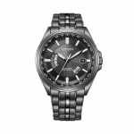 CITIZEN Eco-Drive seeria, 100 meetrit veekindel, kerge kvarts, terasest rihm, , sama stiil meestele ja naistele, must sihver CB0294-54E must