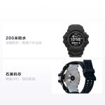 CASIO G-SQUAD seeria 200 meetrit veekindel spordi Kvartsvaik rihm meeste k&auml;ekell must sihverplaat GSW-H1000-1AJR must