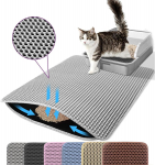 Kassiliivimatt Kahekihiline Lemmiklooma libisemiskindel Suur Kassiliivikasti FiltriMatt Kulumiskindel Veekindel Libisemiskindel Kassiliivimatt (Grey,60x90cm) hall