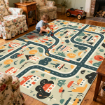 Laste simuleeritud tee suured vaibad kaunistus kodu tatami magamistoa vaip multifilmide kaunistus elutoa ala p&otilde;randamatt pestav pehme 160cm x 230cm