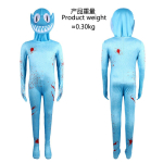 Vikerkaare S&otilde;brad Cosplay Bodysuit Jumpsuit Halloweeni Peo M&auml;nguteema Kost&uuml;&uuml;m 170CM blue