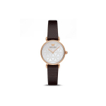 Emporio Armani Kell Kvartsliikumine Nahkrihm 32 mm P&auml;rlmuttertahvel 30M Veekindel Unisex kellad AR1990 Brown Strap