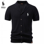 Ralph Lauren 2026 Kevad ja Suvi Uus Tikandiga Rullkaelusega T&otilde;mblukuga POLO S&auml;rk &Auml;riliselt Vabaaja Meeste L&uuml;hikeste Varrukatega Polo S&auml;rk Meestele S