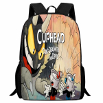 Cuphead koolikott multikakujuline teekannapeaga seljakott kerge 1.-3. klassi poisid ja t&uuml;drukud blue