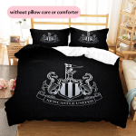 Newcastle United F.C Muster Voodipesu Tekikott Komplekt Kodu Kaunistus Kingitus (1 * tekikott + 2 * padjap&uuml;&uuml;ri ilma s&uuml;damikuta) 135x200cm
