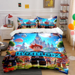 Roblox Lossi Voodipesukomplekt Voodipesu Tekikoti Komplekt Tekikott Padjap&uuml;&uuml;rid   (1 * Tekikott 2 * Padjap&uuml;&uuml;rid ilma tekikotita) 135x200cm blue