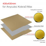 Anycubic kobra 3 max Kombo Prindialus kobra3 MAX Vedruterasplekk PEO PET PEY K3M K3MC pei tekstuuriga 3D-printer 430x430mm Double Sided PEI