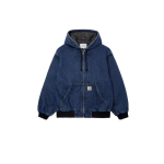 Carhartt WIP Klassikaline Ruudukujuline Logo Kivist Pesu Vintage L&otilde;tv L&otilde;ige T&ouml;&ouml;jakk Meeste jakid CHXJKI032232P M blue