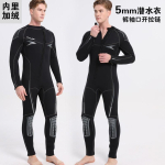 7mm Neopreen T&auml;ispikk Neopreen&uuml;likond Meestele Termoisoleeritud Sukeldumiskost&uuml;&uuml;m Eest Lukuga Ujumine Snorgeldamine K&uuml;lma Vee Kasutus Small black
