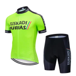 Uus Tuur 2026EUSKADI Jalgrattas&auml;rk Maanteejalgratta Maillot S&Auml;RGI L&uuml;hikeste p&uuml;kste komplekt Mehed Naised Kiiresti kuivav Ropa Ciclismo Jalgratta T-s&auml;rk R&otilde;ivad XXL green