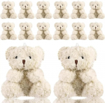 10-100 tk pl&uuml;&uuml;sist minikaru 4-tolline t&auml;idisloomad pisikesed karud minikaru pehme karunukk peo kingituseks DIY 10 PCS aprikoosi