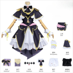 T&auml;hedetektor Pretty Cure Luluka Moria Cosplay Kost&uuml;&uuml;m Cure Arcana Varjuriietus T&auml;ielik Komplekt Maagiline &Uuml;htne Lavaesinemiseks S white