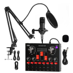 BM800 mikrofon koos V8S helikaardiga: T&auml;ielik komplekt arvutisalvestuseks, otse&uuml;lekanneteks ja podcastinguks.