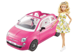 Barbie Fiat 500 ja tarvikud GXR57 [Riietatav nukk/s&otilde;iduk] [Nukk kaasas] [Alates 3. eluaastast]