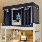 Integreeritud &uuml;li&otilde;pilasdormi voodikardin ja s&auml;&auml;sev&otilde;rk: Pimendav 3-ukseline &uuml;lemise ja alumise narivoodi jaoks 90x190x90, Lower Bunk, Single Door, Standard Frame
