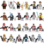 MOC Star Wars Ahsoka Komand&ouml;r Ehitusklotsid Minifiguur Relvade Komplektiga 24 Stiili Galaktika Seeria M&auml;nguasi