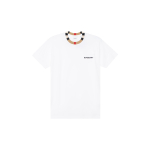 Burberry Ikoonilise triibuga viimistletud puuvillane T-s&auml;rk Valge 80695391 L white