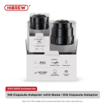 HiBREW H4C Kaasaskantav Espresso Kohvimasin 51MM v&otilde;i 58MM Barista P&otilde;hjadeta Komplekt IMS Filtrikorv Nes DG Kapsel 3 Capslue Adapter China Mai gray