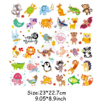 Loomad Mustriplaastrid Lastele R&otilde;ivad K&auml;sitsi valmistatud isetehtud pestavad tr&uuml;kistiilis kleebised riietele