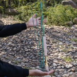 &Otilde;ngeritv, s&uuml;sinikkiust, 2,7 m puidust k&auml;epidemega &otilde;ngeritv, &otilde;uespordiga, mageveep&uuml;&uuml;giks reisimiseks Rod2.7m