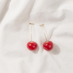 Punase kirsi t&uuml;druku s&uuml;da armsad super haldja k&otilde;rvar&otilde;ngad, pikad ilusad kingitused, naiste k&otilde;rvar&otilde;ngad red cherry