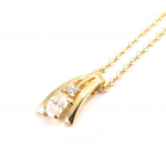 Altesse [L0683] - Collier Plaqu&eacute; Or 'Scarlett' blanc valge