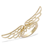 Bague Plaqu&eacute; Or 'Les Ailes d'Ange' dor&eacute; - 47x9 mm 52 kuld