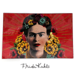 Frida Kahlo [Q9974] - T&uuml;hi klaaskauss 'Frida Kahlo' punane - 23x15x3 cm punane