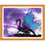 T&auml;is, teemanttikandid, 5D, teemantmaalimise draakoniloomade komplektid, ristpistes, n&auml;put&ouml;&ouml;, k&auml;sit&ouml;&ouml;, kingitus 20X30CM