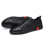 2024 Ehtsast nahast kingad Meeste mustad tossud Ins Mood Meeste kingad Lehmanahast meeste jalatsid 45 must