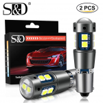 2tk H21W BAY9S BA9S led T4W BAX9S H6W LED pirn T2W T3W H5W salong Auto numbrim&auml;rgi tuli Auto Lamp Valge 12V punane kollane sinine BAY9S 120 degree valge