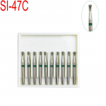 10 tk/komplekt hambaravi teemantpuurid, kiired k&auml;siinstrumenti poleerimisvalgendustoode SI-47C kuum m&uuml;&uuml;k SI-47C roheline