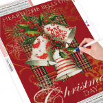 Teemantmaal T&auml;isruudukujuline J&otilde;ulud Uus Saabumine Teemanttikandid Kellakivist pilt K&auml;sitsi valmistatud kingitus Full Round (20X30CM)