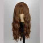 XINRAN ilus roosa Water Wave parukas S&uuml;nteetiline parukas v&auml;rviline parukas Cosplay parukas Naturaalne roosa parukas naistele