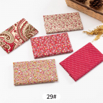5 tk / partii Tr&uuml;kitud Patchwork Doll K&auml;sitsi valmistatud aksessuaarid Puuvillane kangas Lillekangad isetegemiseks 29