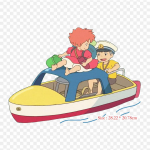 Ponyo ja Sosuke Ghibli muuseum Sosuke triikraud r&otilde;ivaste plaastritel Aplikatsioonid kleebised riietel Kuumustundlik kohandatud plaaster