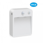 1/2/3-pakendis voodialune &ouml;&ouml;valgusti esik trepid valguse liikumisandur ruumi sisekujundusega LED-lamp sisevalgustus seinavalgusti aku v&otilde;i mikro-USB-port L75mm*W30mm*H90mm