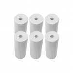 Termopaberirullid 80x30mm kviitungipaber Kassapaberi paberirullid supermarketi m&uuml;&uuml;gikoha kviitungi printerile, 6 rulli 6 Rolls valge