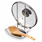 Roostevabast terasest poti kaas riiul K&ouml;&ouml;gi korrastaja panni kaane riiul Kodu supilusikas Hoiualused N&otilde;udehoidik K&ouml;&ouml;gitarvikud