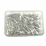 100 tk/karp hambapoleerimishari valge nailonist riiviga poleerimispintslid lamedat t&uuml;&uuml;pi hambaarstit&ouml;&ouml;riist laborimaterjal hammaste valgendamise t&ouml;&ouml;riist