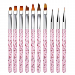 10 tk K&uuml;&uuml;nepintslid K&uuml;&uuml;nelainer UV-pintslid K&uuml;&uuml;nekunsti maalimine Gradientpliiatsid Manik&uuml;&uuml;ri t&ouml;&ouml;riist