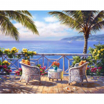 Teemantmaaling Loom Luik isetegemine T&auml;ielik teemanttikandid maastik mosaiikpilt kividega kodukaunistus Full Round 20x30CM