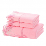 Mikrokiust k&auml;ter&auml;tikute komplekt Luksuslik pitsiga tikitud vannir&auml;tikute kinkekomplekt N&auml;or&auml;tikute vannir&auml;tik Kiiresti kuivavad froteer&auml;tikud Vannitoa 1/3tk komplekt 34x75cm 2 piece