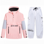 Uus Skiwear kapuuts Meeste ja naiste lumelaua suusakapuuts Tuulekindel soe suusajope p&uuml;kste komplekt L