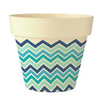 Les Tr&eacute;sors De Lily [Q6420] &ndash; bambusest istutusmasin 'Boho' sinine roheline beež - 10. 5x9. 5 cm sinine