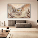 5D isetehtud teemantmaal &Ouml;&ouml;kull lennus ristpistes t&auml;ispistes teemanttikandid mosaiikkunst Pilt kividest kaunistus kingitus Full Round 20x30cm